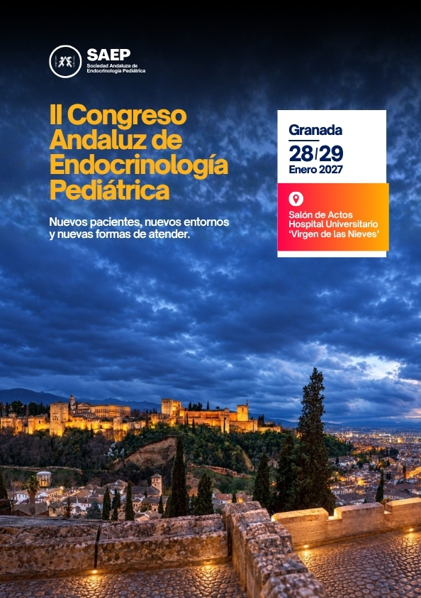 Granada acogerá los días 28 y 29 de enero de 2027 el II Congreso Andaluz de Endocrinología Pediátrica